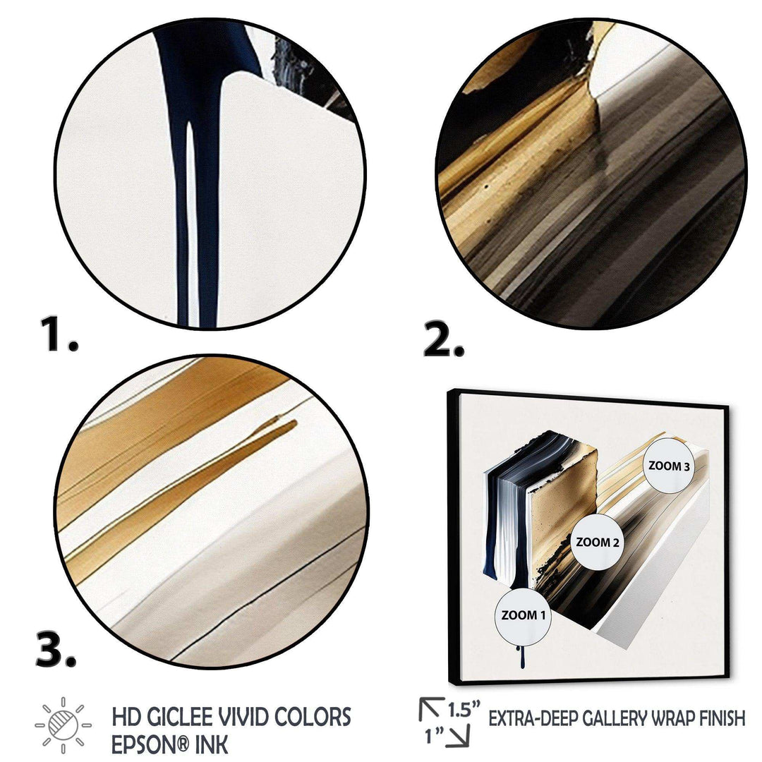Black And Gold Cubic Expression II - Modern Bedroom Wall Art