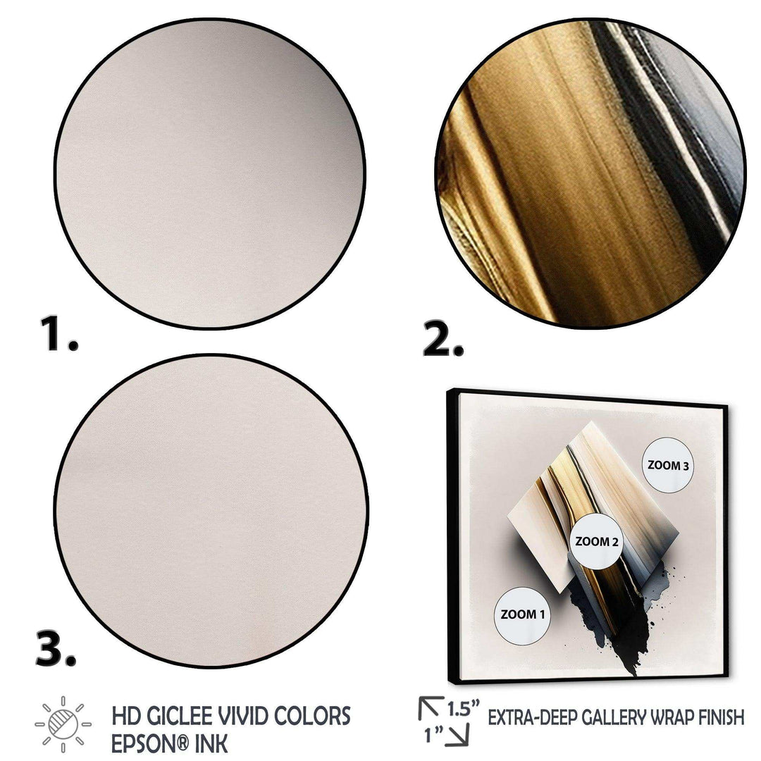 Black And Gold Cubic Expression III - Modern Wall Art Prints