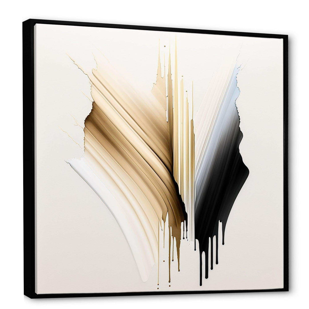 Minimalism Pink And Gold Cubic Fusion IV - Modern Living Room Wall Decor