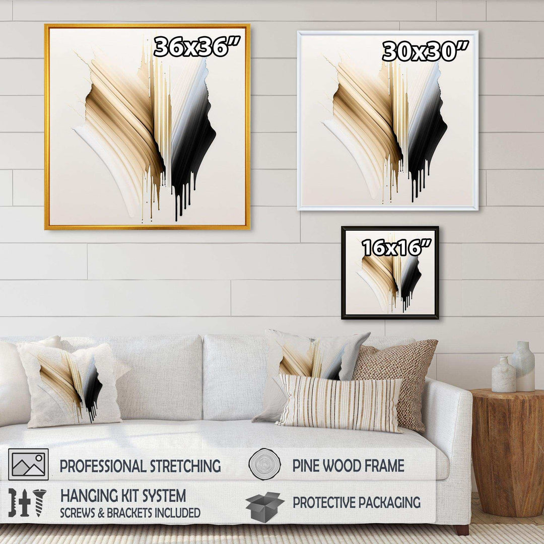 Minimalism Pink And Gold Cubic Fusion IV - Modern Living Room Wall Decor