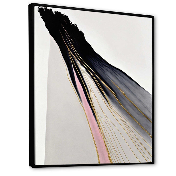 Minimalism Pink And Gold Cubic Fusion VI - Modern Wall Art Prints