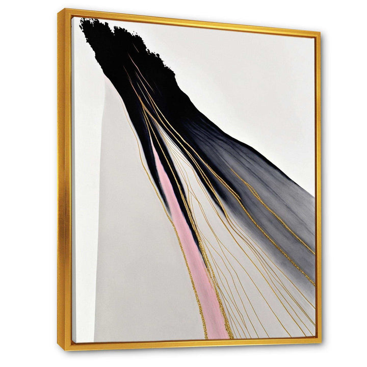 Minimalism Pink And Gold Cubic Fusion VI - Modern Wall Art Prints
