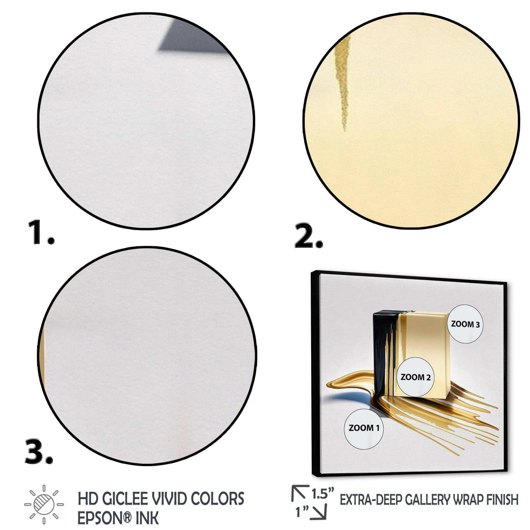 Black And Gold Cubic Expression VIII - Modern Wall Art Prints