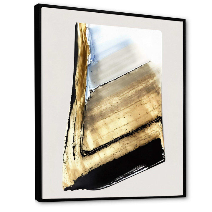 Black And Gold Cubic Expression XI - Modern Canvas Wall Art