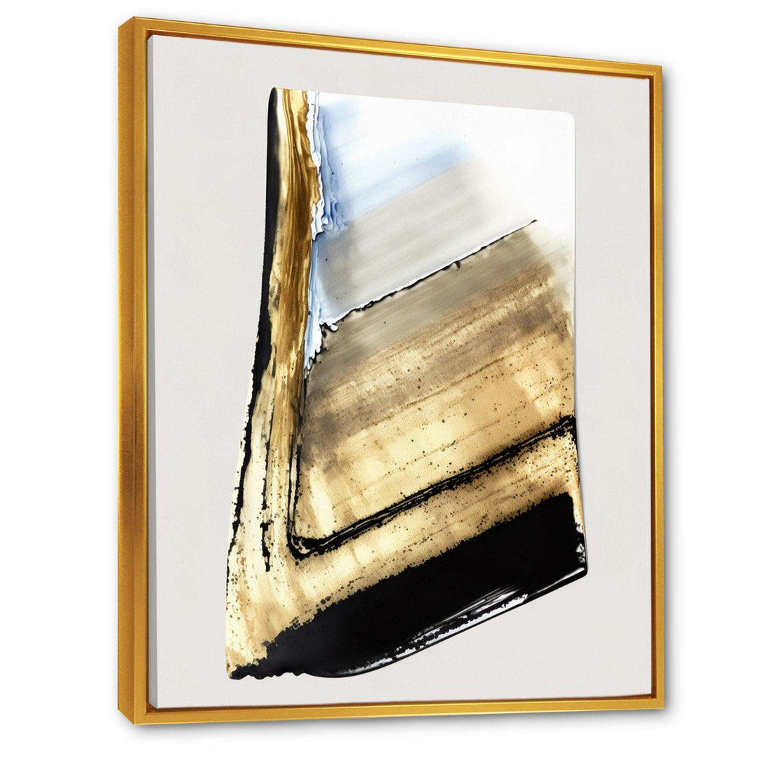 Black And Gold Cubic Expression XI - Modern Canvas Wall Art