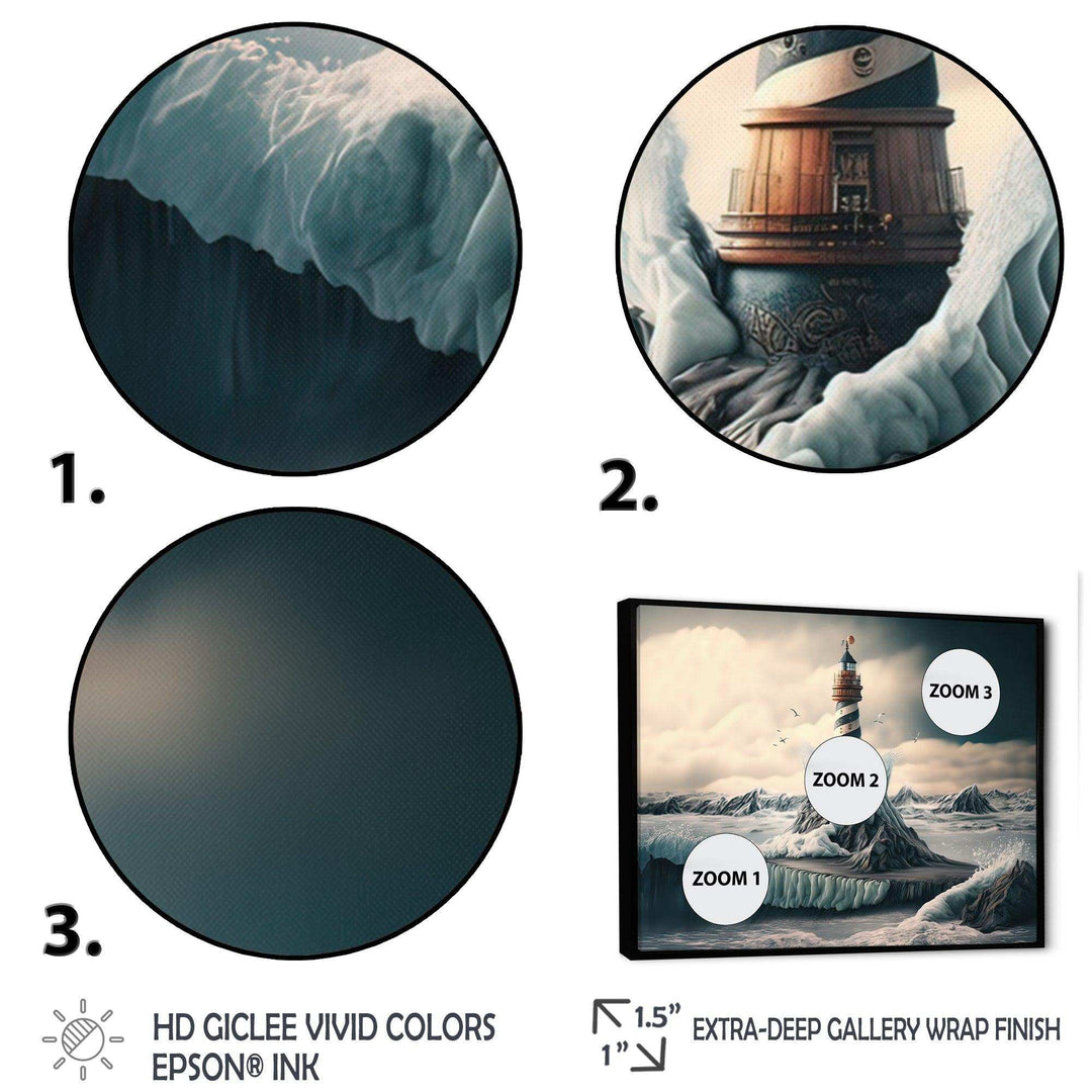 Fantasy Lighthouse In The Arctic Ocean IV