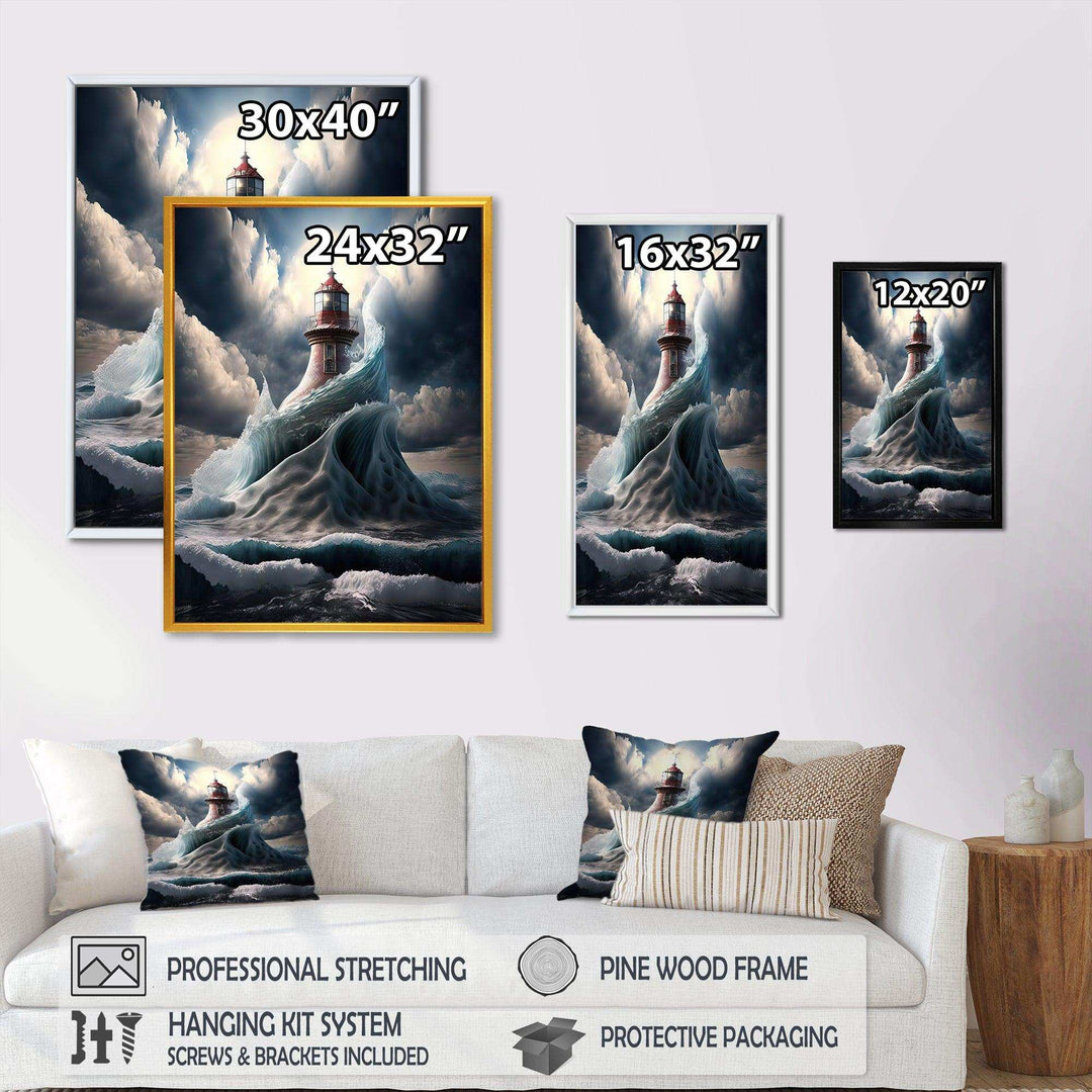 Fantasy Lighthouse In The Arctic Ocean VI