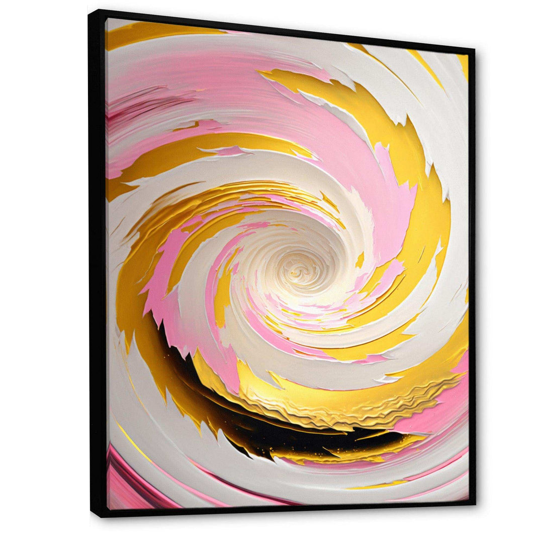Pink Watercolor Circular Abstract II - Modern Bedroom Wall Art