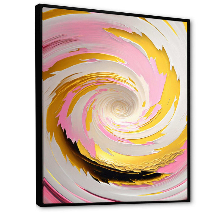 Pink Watercolor Circular Abstract II - Modern Bedroom Wall Art