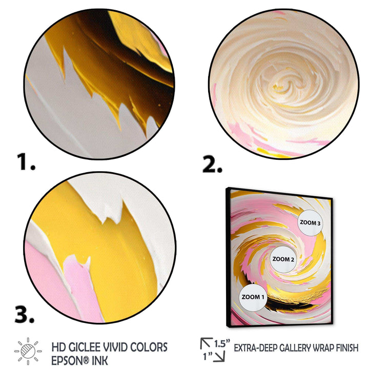 Pink Watercolor Circular Abstract II - Modern Bedroom Wall Art