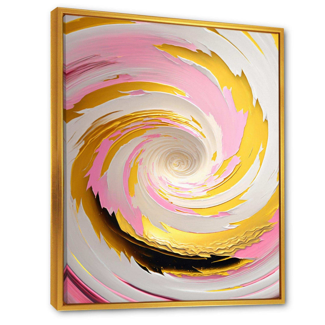 Pink Watercolor Circular Abstract II - Modern Bedroom Wall Art