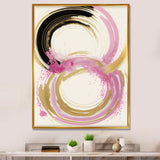 Pink And Gold Curves IV