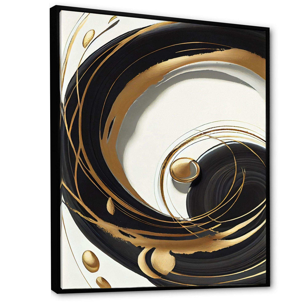 Gold Glamour Circle II - Modern Wall Art Prints