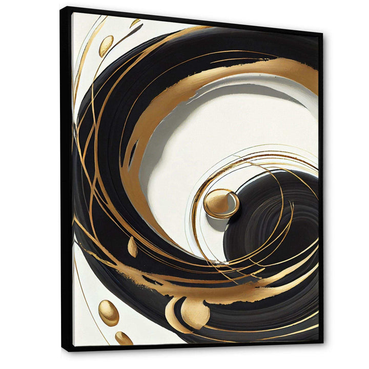 Gold Glamour Circle II - Modern Wall Art Prints