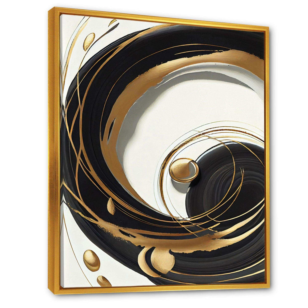 Gold Glamour Circle II - Modern Wall Art Prints