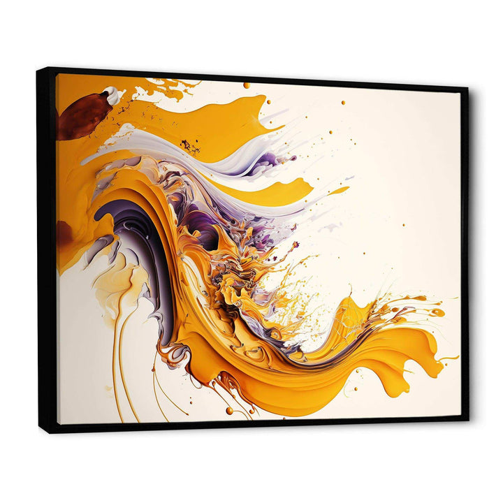 White And Gold Fusion V - Modern Canvas Wall Art