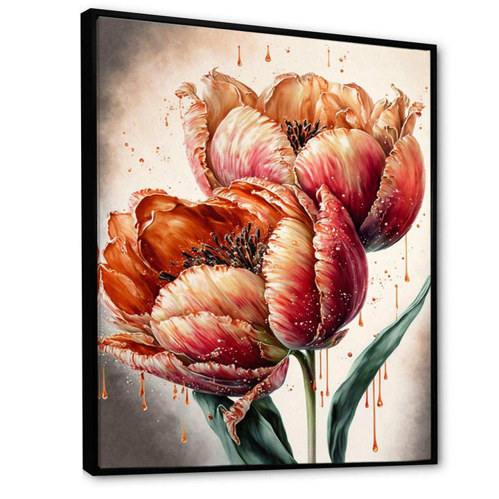 Blooming Red Tulip
