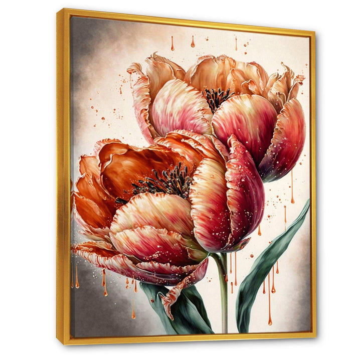Blooming Red Tulip
