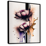 Pink Daisy Flower On Abstract Fusion I