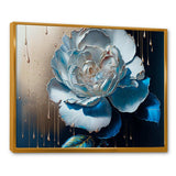 Vibrant Blue Camellia Flower II