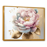 Pink And Gold Camellia Flower I