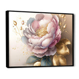 Pink And Gold Camellia Flower II