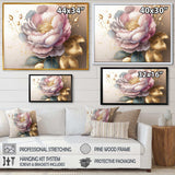 Pink And Gold Camellia Flower II