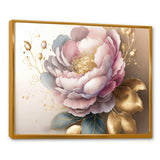 Pink And Gold Camellia Flower II