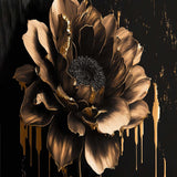 Black And Gold Dahlia