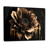 Black And Gold Dahlia