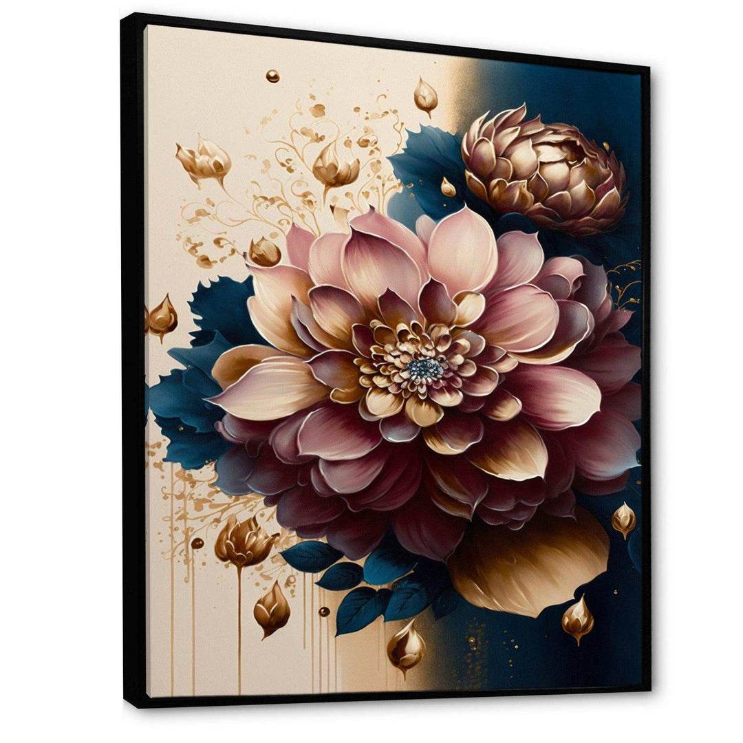 Deep Pink Dahlia Floral Design II