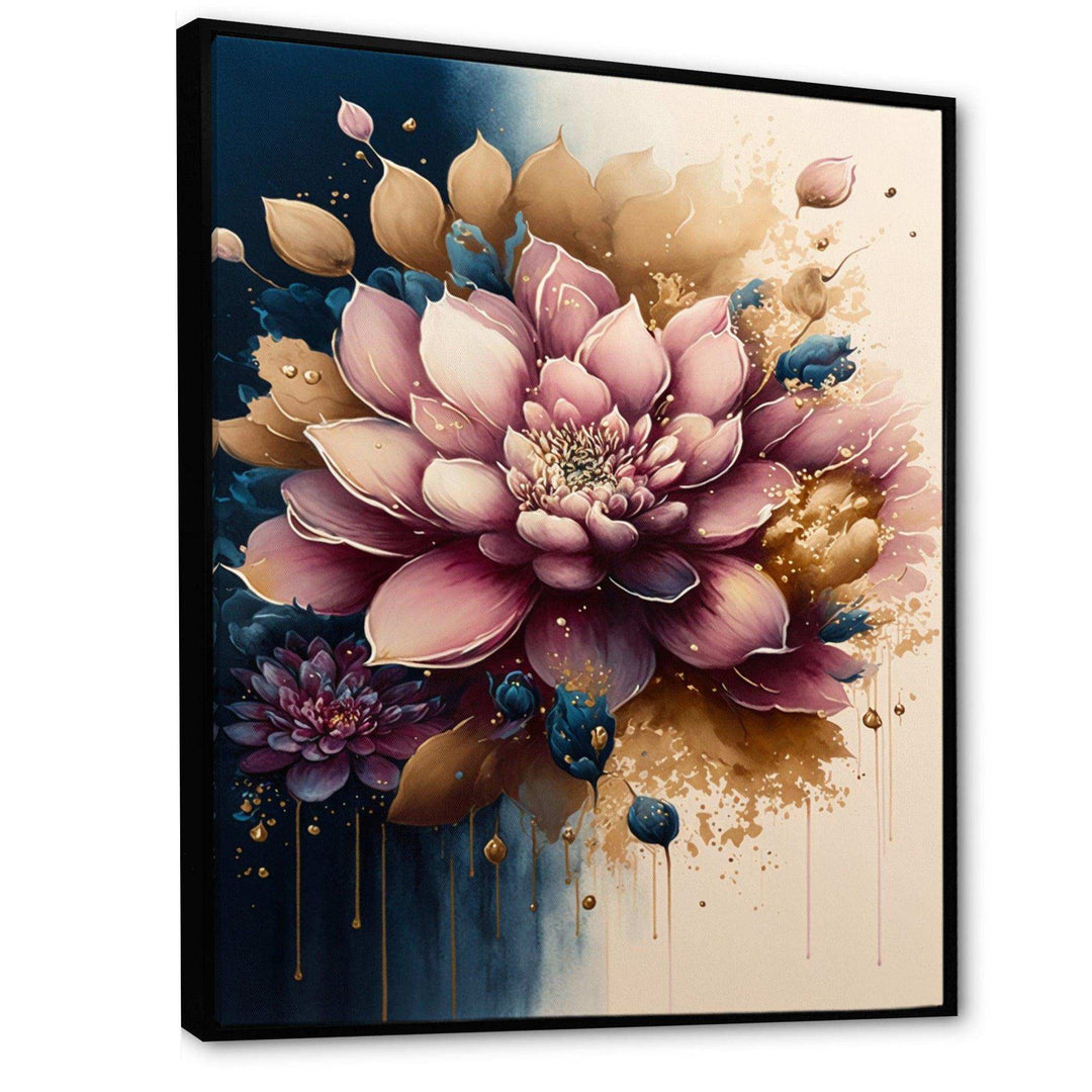 Deep Pink Dahlia Floral Design III