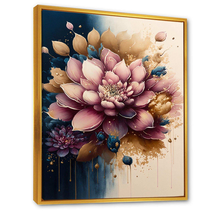 Deep Pink Dahlia Floral Design III
