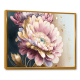 Pink And Gold Daisy Flower