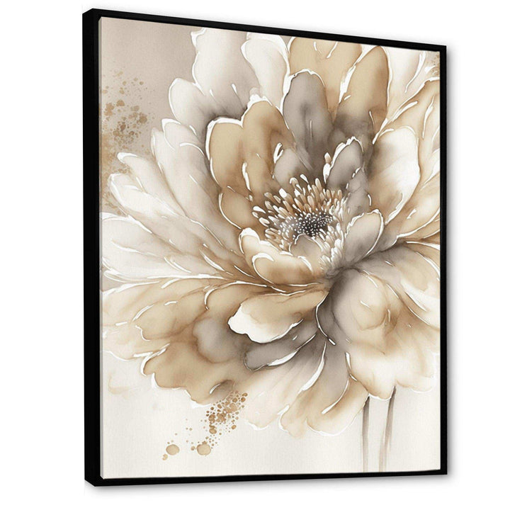 Single Beige Flower IV