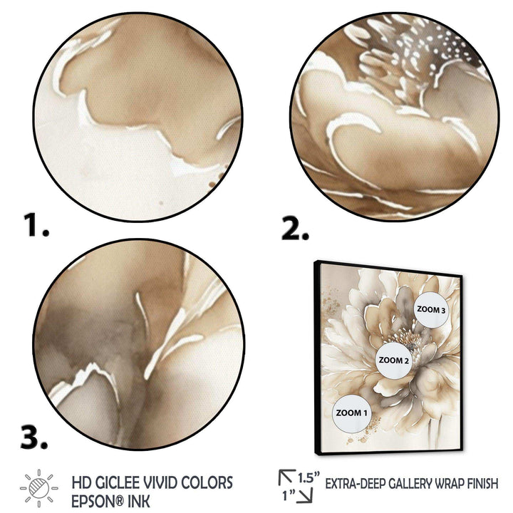 Single Beige Flower IV
