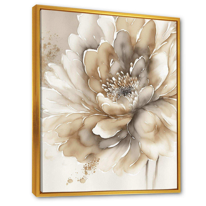 Single Beige Flower IV