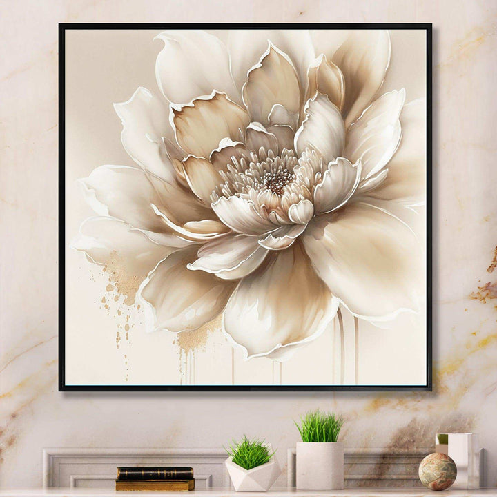 Blooming Beige Floral Design III