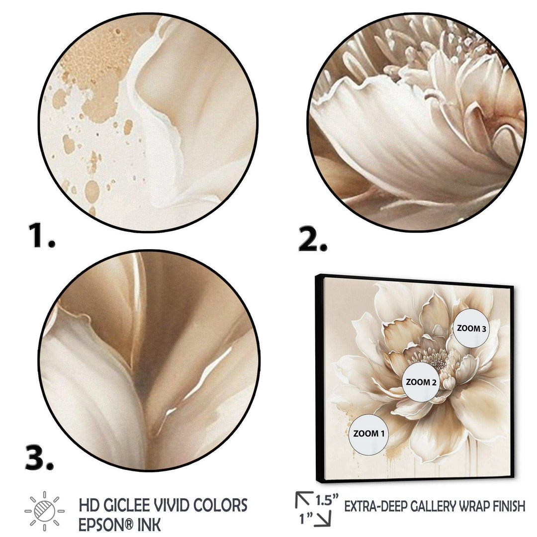 Blooming Beige Floral Design III