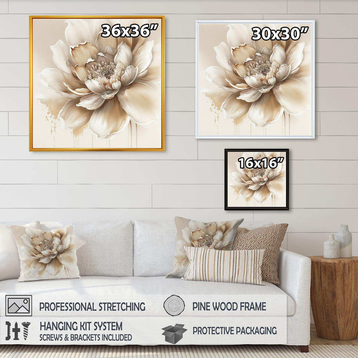 Blooming Beige Floral Design III