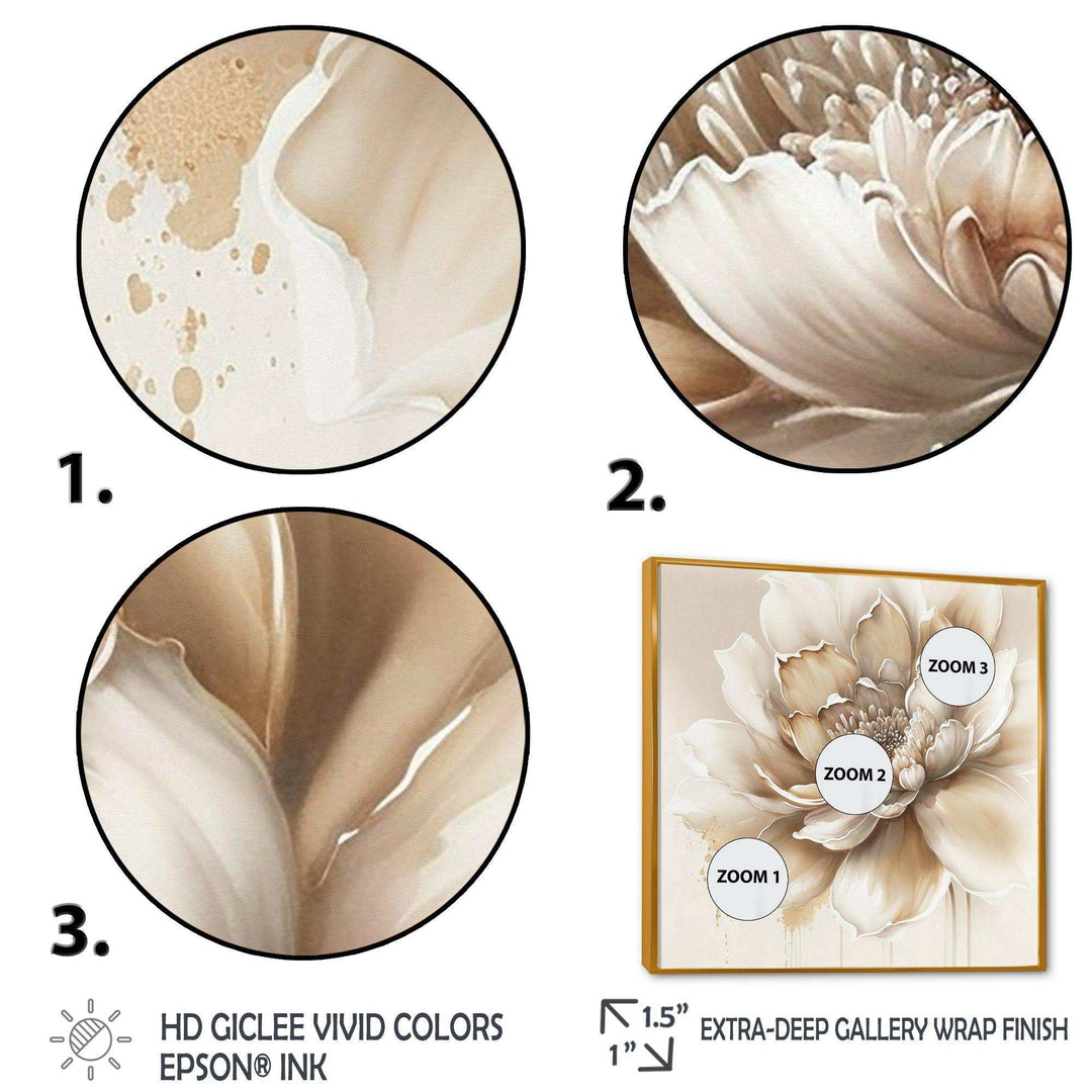 Blooming Beige Floral Design III