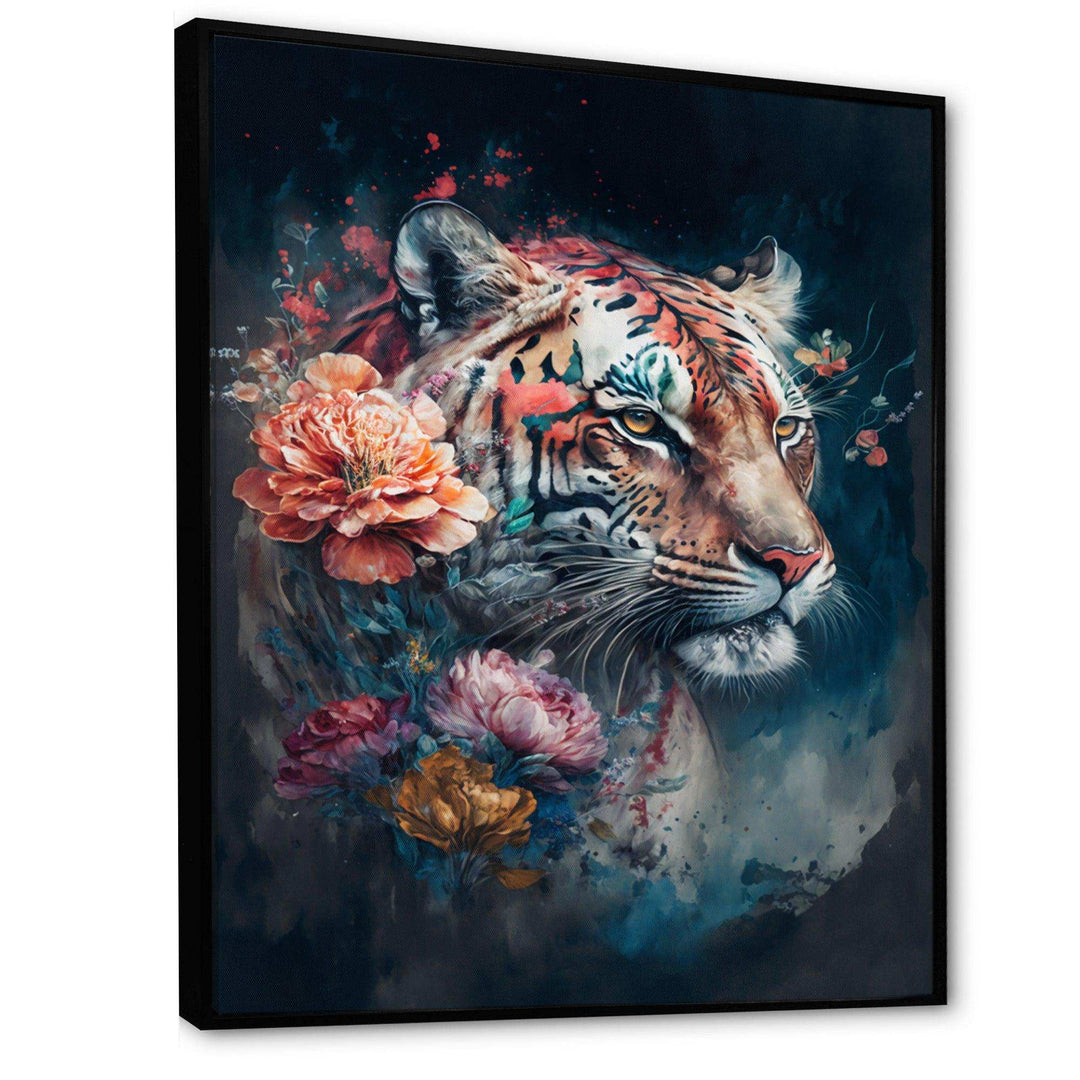 Cute Tiger Floral Art II