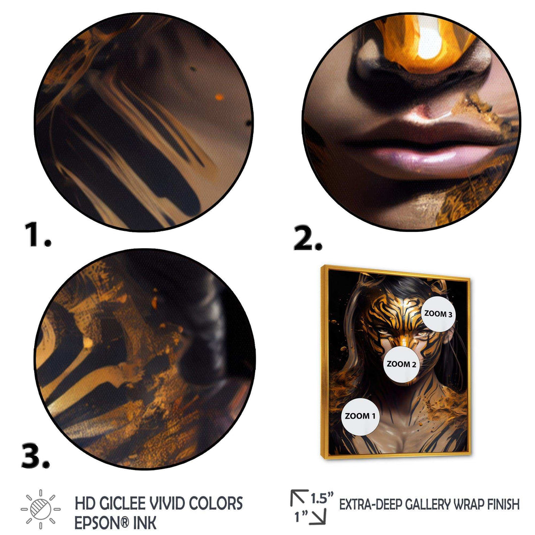 Black And Gold Tiger Woman II