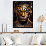 Black And Gold Tiger Woman III