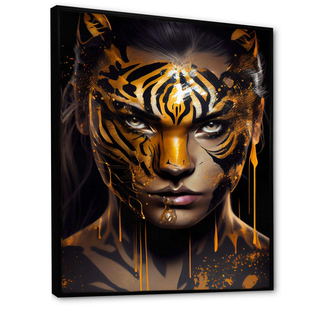 Black And Gold Tiger Woman III