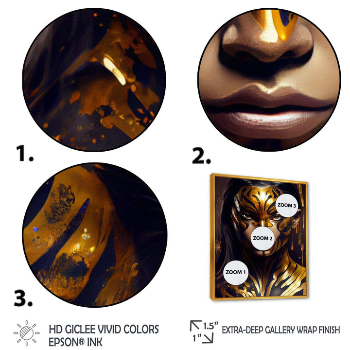 Black And Gold Tiger Woman V