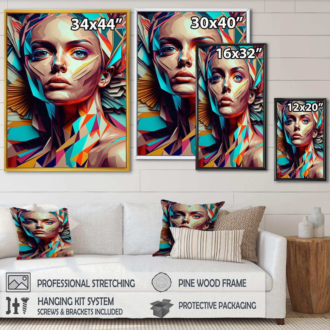 Cubic Woman Portrait I