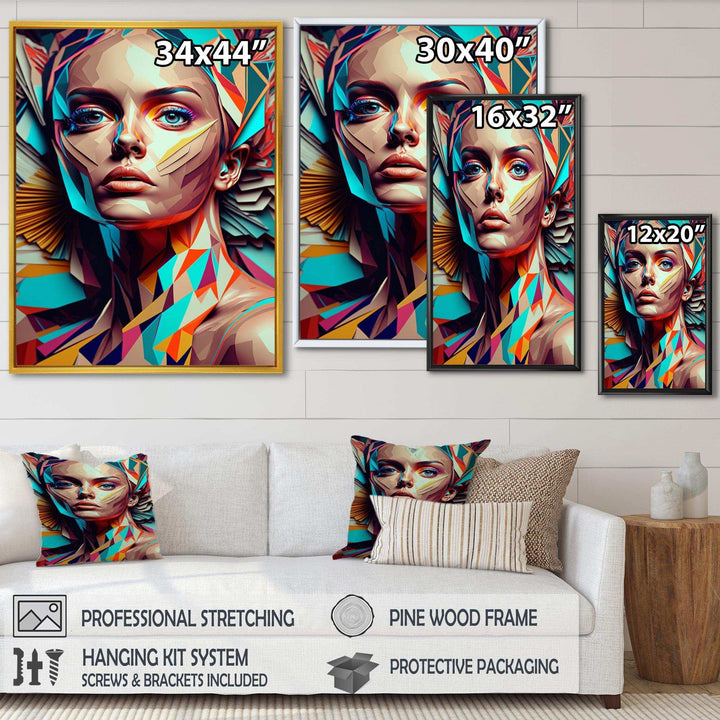 Cubic Woman Portrait I