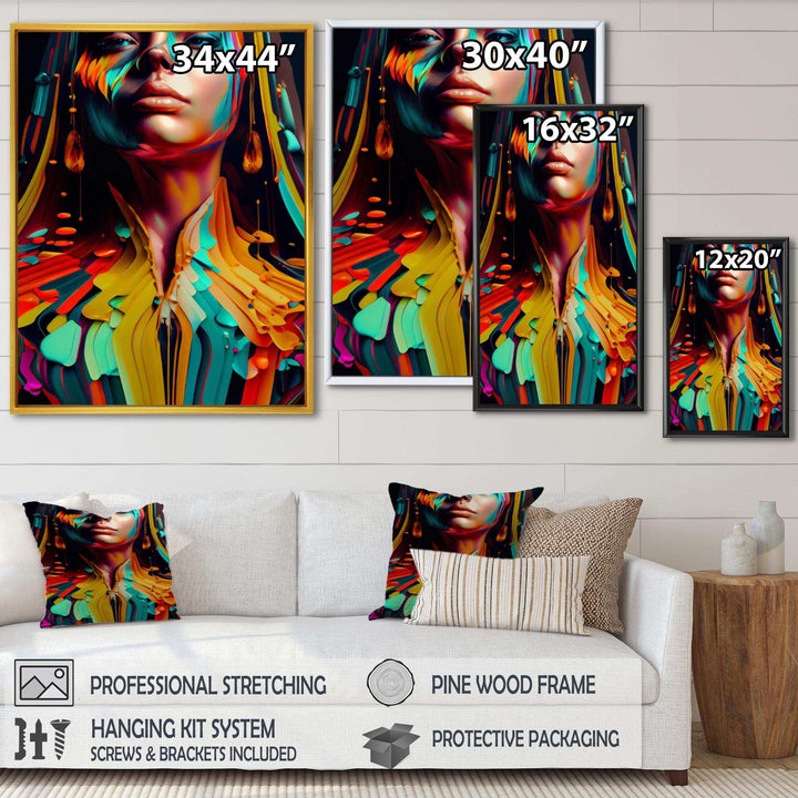 Vibrant Creative Woman Portrait VI