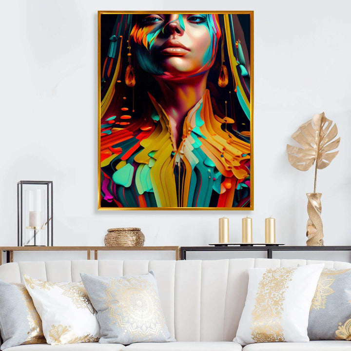 Vibrant Creative Woman Portrait VI